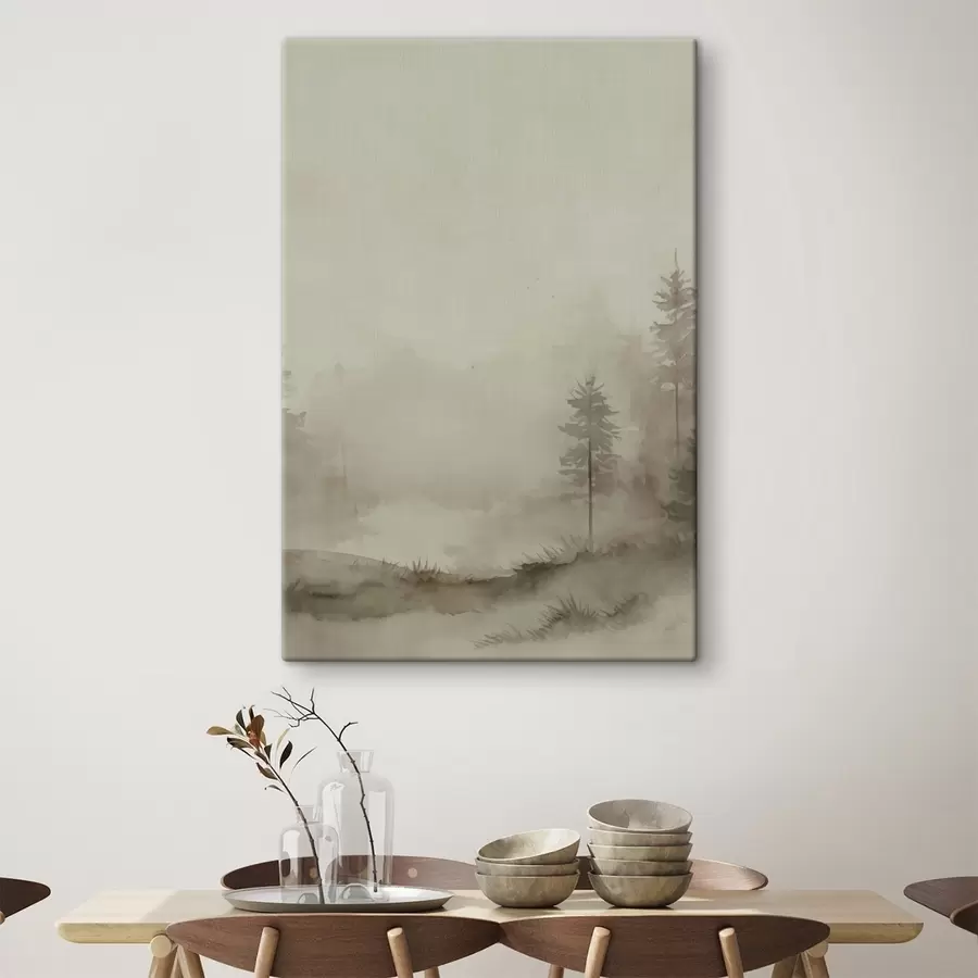 Paveikslėlis Spygliuočių miškas, akvarelės imitacija s47997