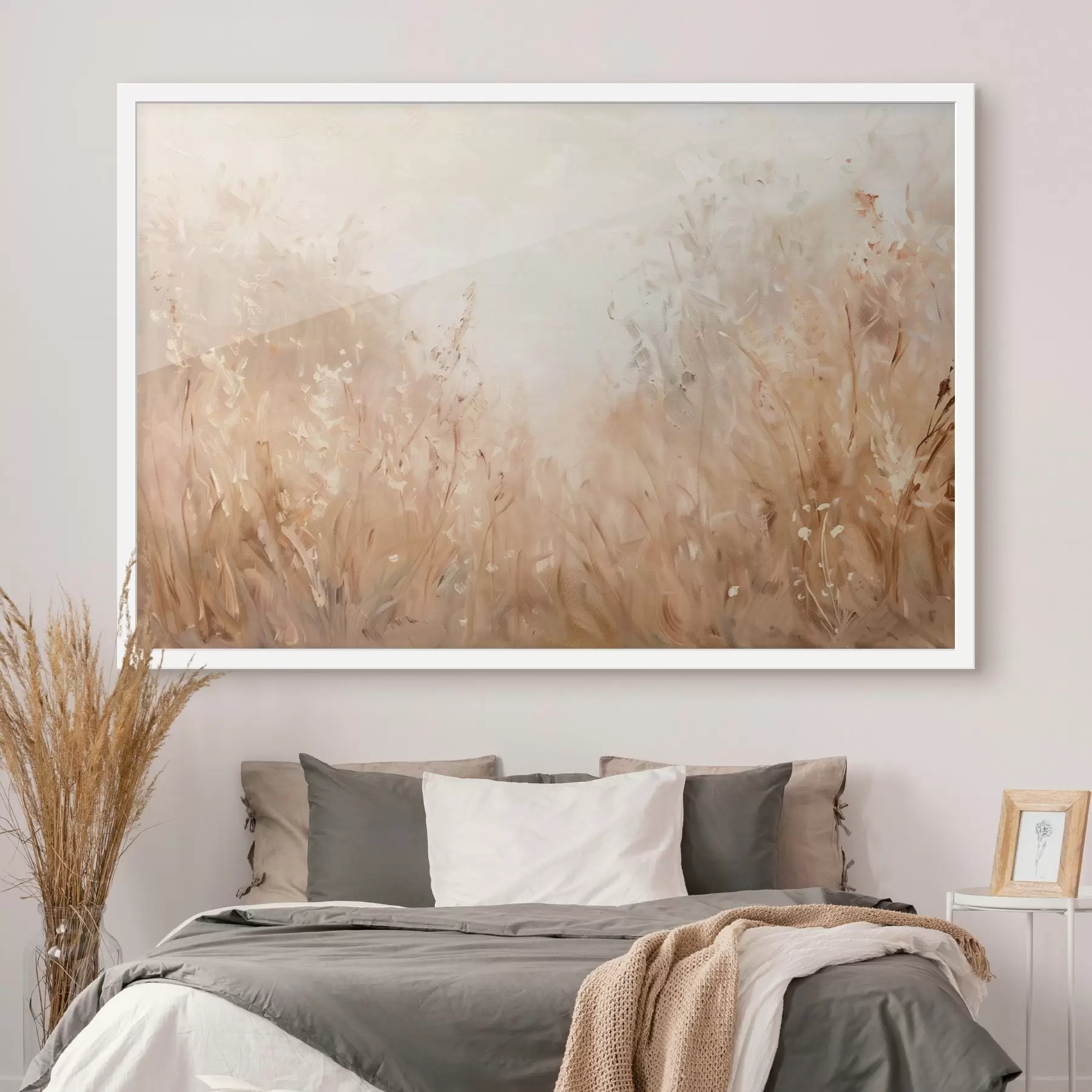 Fototapetai Įvairūs lauko augalai, imituojanti aliejinė tapyba f48005