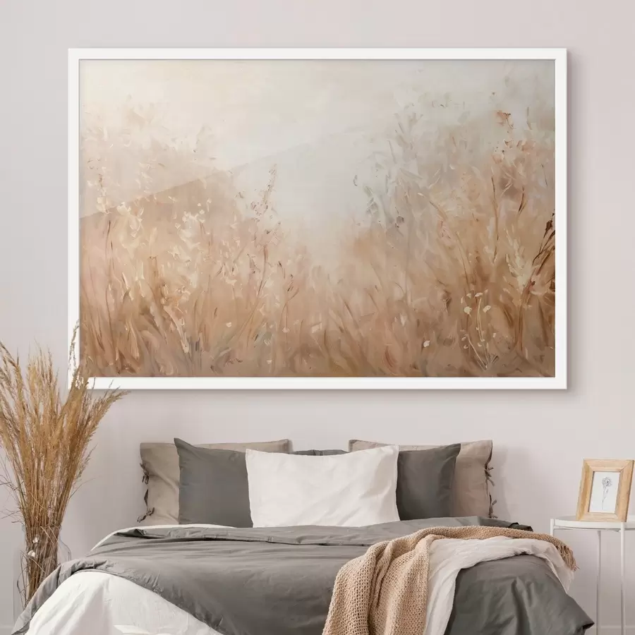 Fototapetai Įvairūs lauko augalai, imituojanti aliejinė tapyba f48005