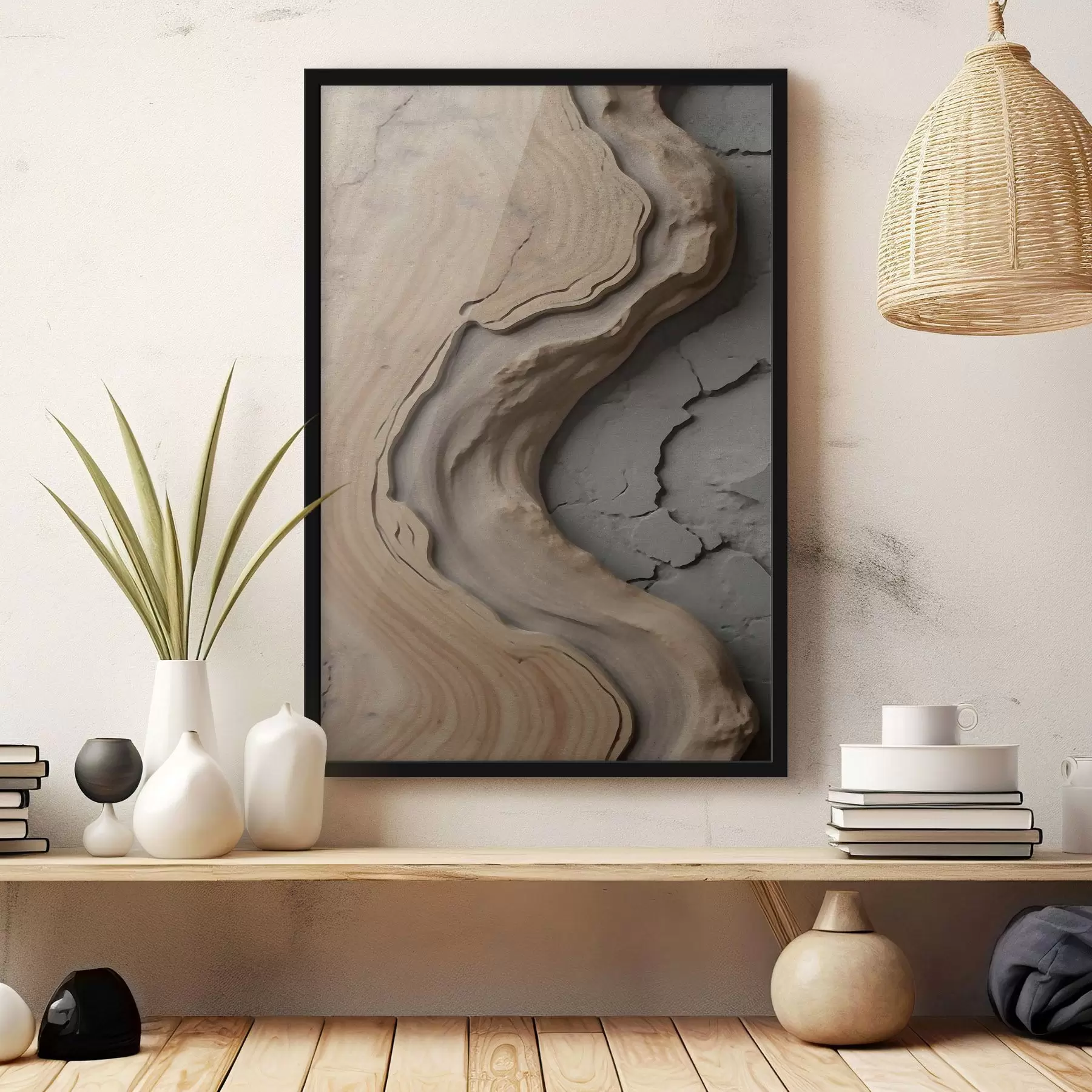 Fototapetai Mediena ir betonas, imitacija f48105