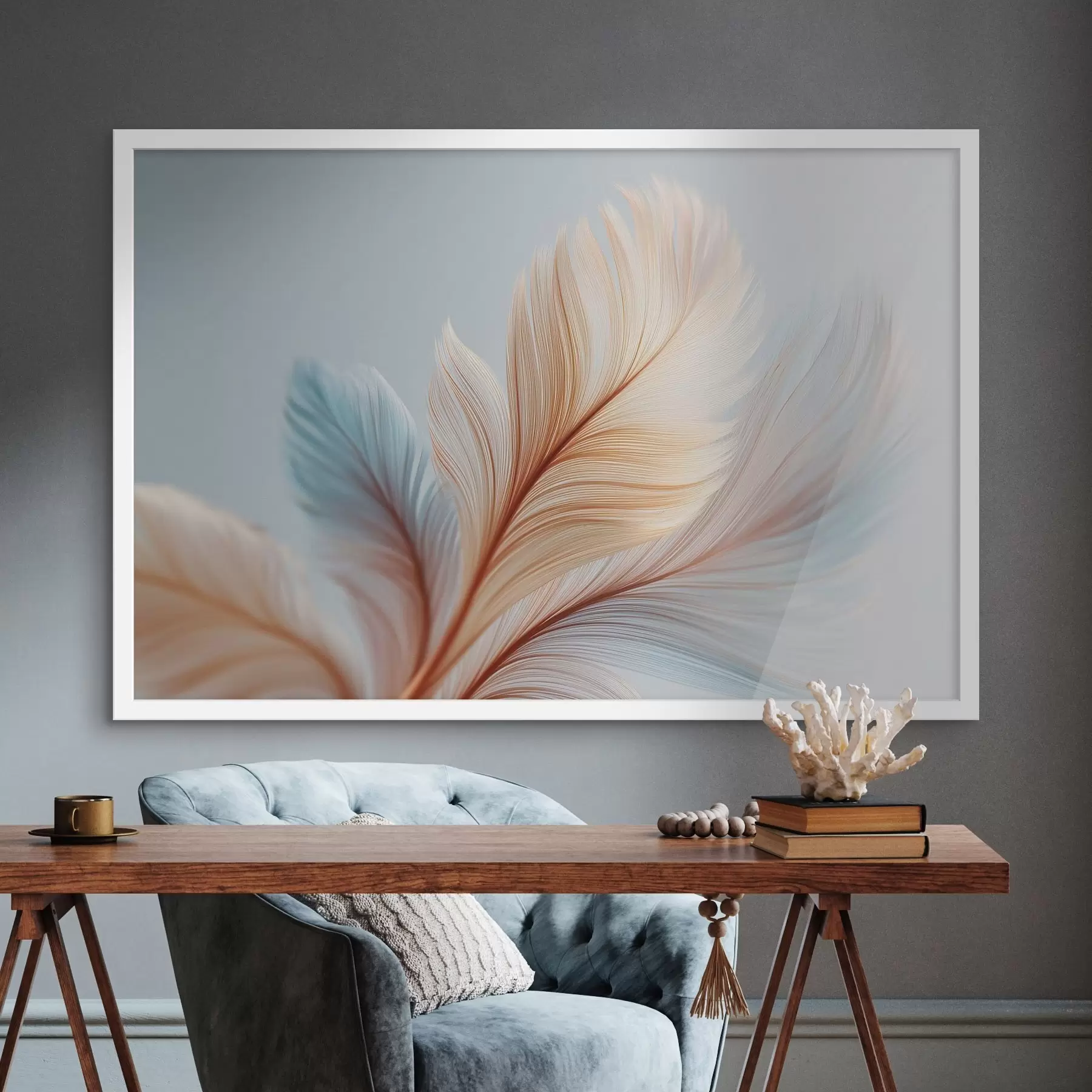 Fototapetai Įvairiaspalvės plunksnos f48110