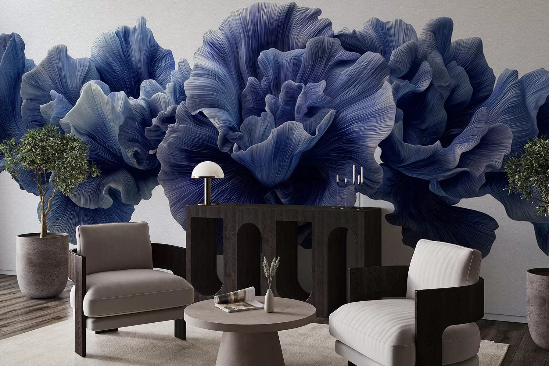 Fototapetai Prabangios žiedlapių linijos w05249