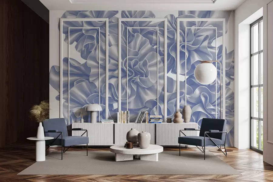 Fototapetai Gėlių imitacija iš juostelių w05252v1