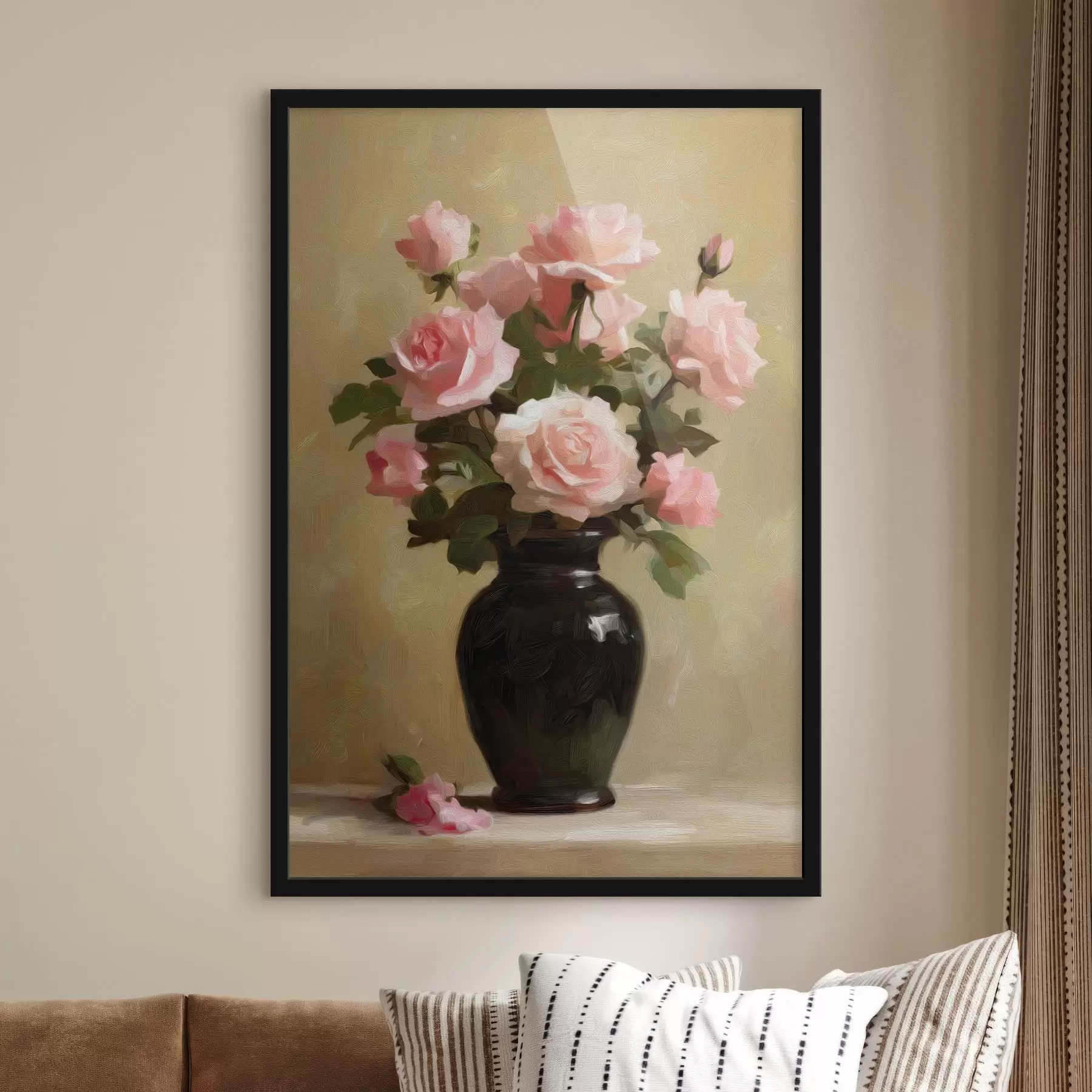 Fototapetai Vaza su rožėmis f48125