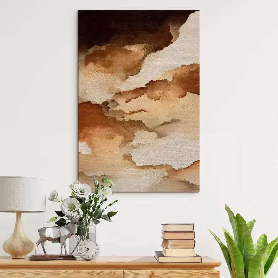 Paveikslėlis abstraktaus sluoksniuoto akvarelės kompozicija s48070