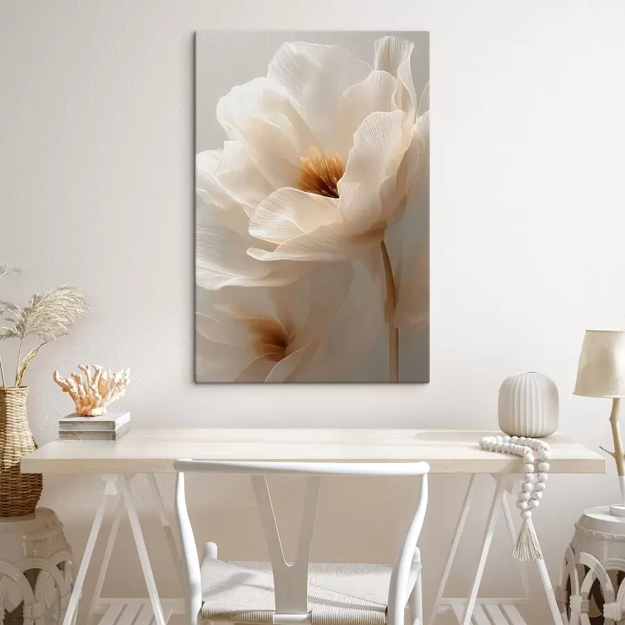 Paveikslėlis makro gėlių kompozicija šiltų tonų s48121