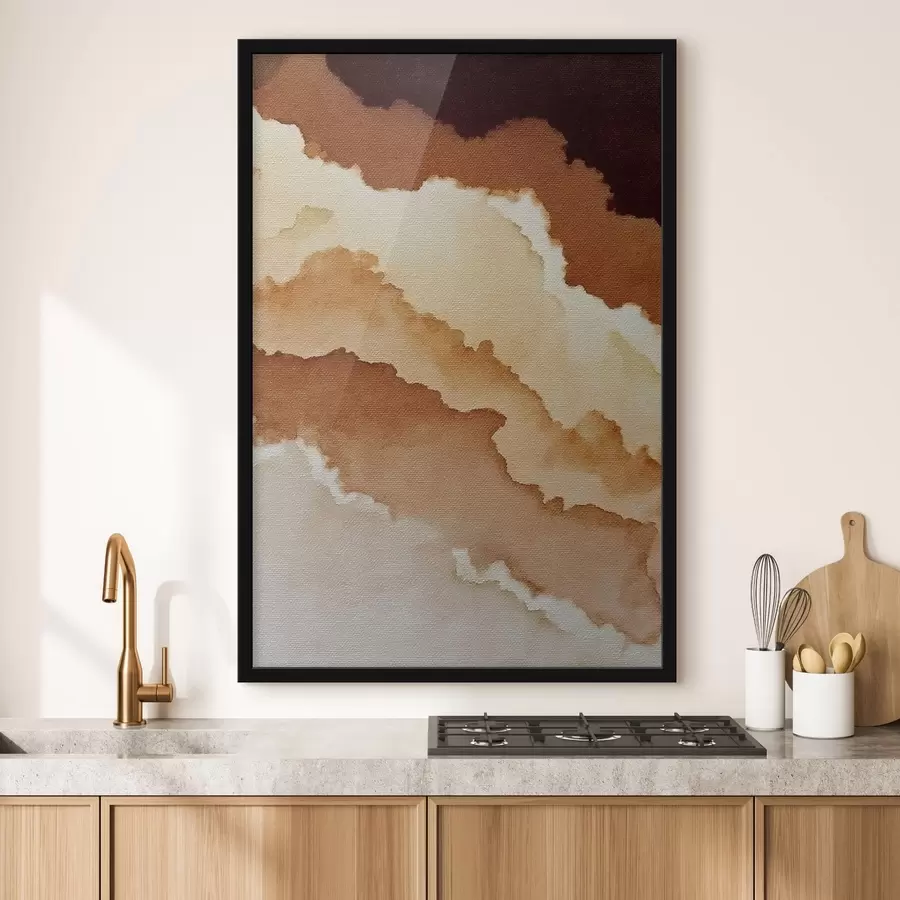 Fototapetai abstraktaus sluoksniuoto akvarelės kompozicija f48071