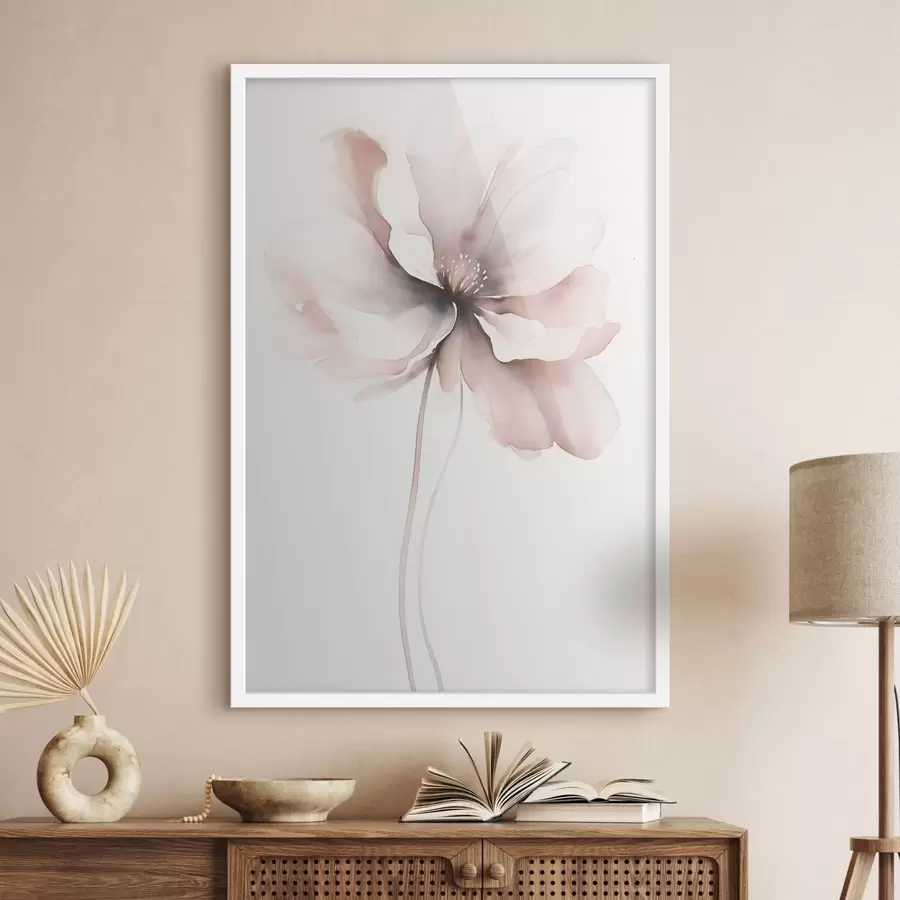 Fototapetai subtilus akvarelinis gėlės f48073