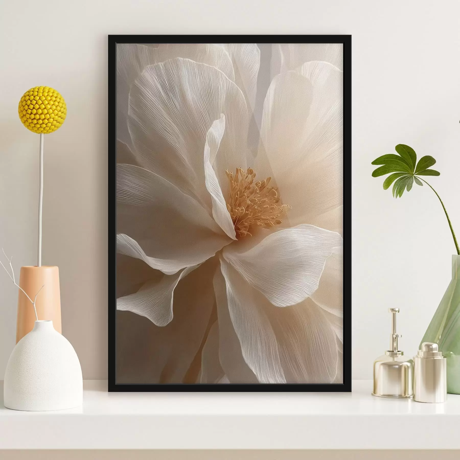 Fototapetai makro gėlių kompozicija šiltų tonų f48120