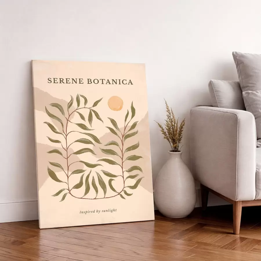 Paveikslėlis Botanikos plakatas su užrašu „Serene Botanica“ s48022