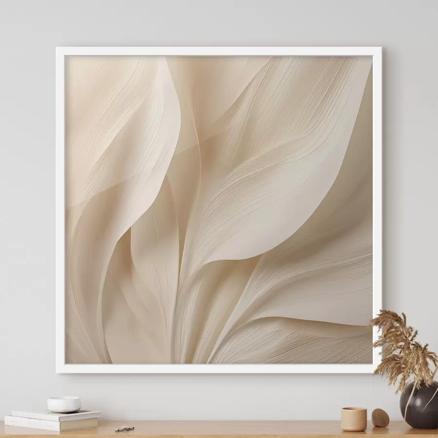 Fototapetai Abstrakčios smėlio spalvos tekančios linijos f48095