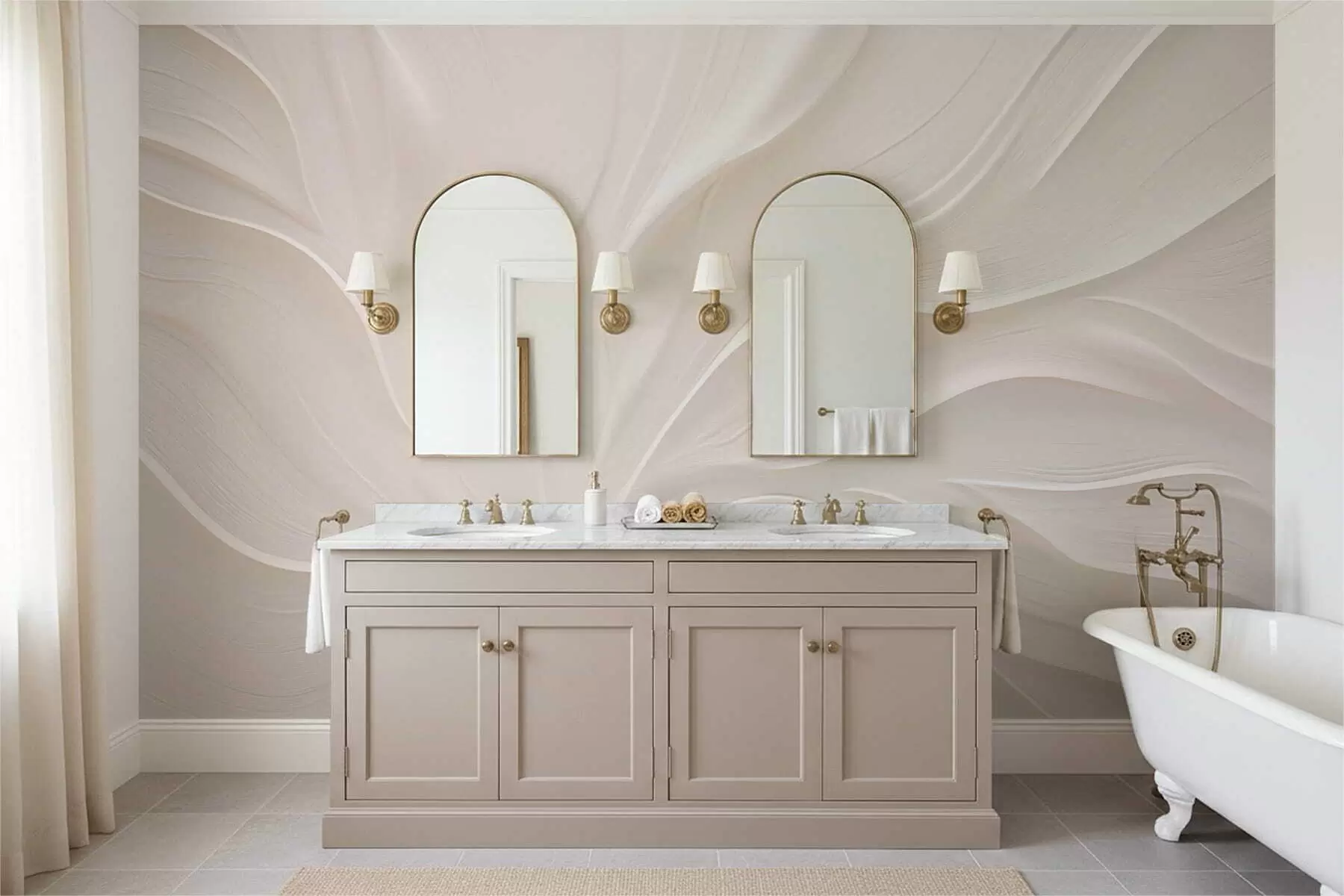 Fototapetai Subtilūs permatomi lapai ant šakos w05267