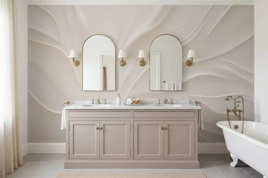 Fototapetai Subtilūs permatomi lapai ant šakos w05267