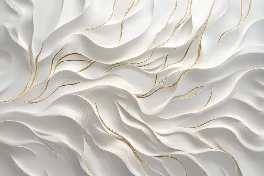 Fototapetai Pilkos reljefinės bangos su geltonais akcentais w09724