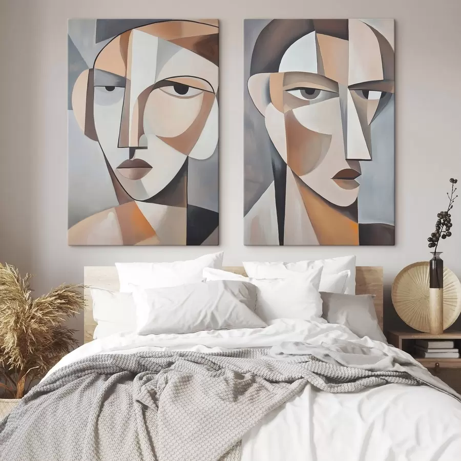 Paveikslėlis Šiuolaikiniai kubistų portretai  m30065