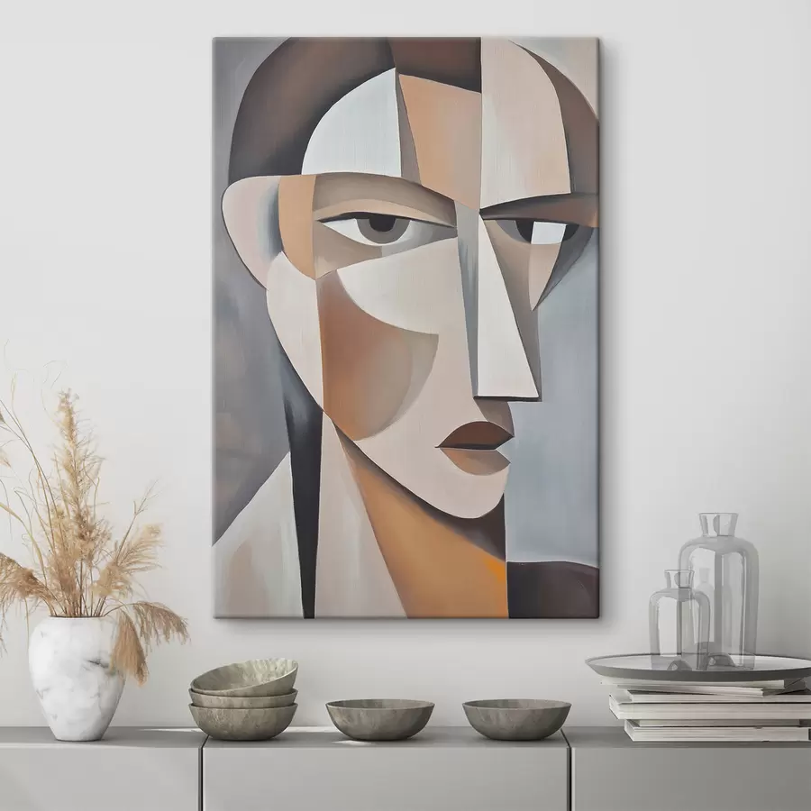 Fototapetai Šiuolaikinis kubistinis portretas s48013