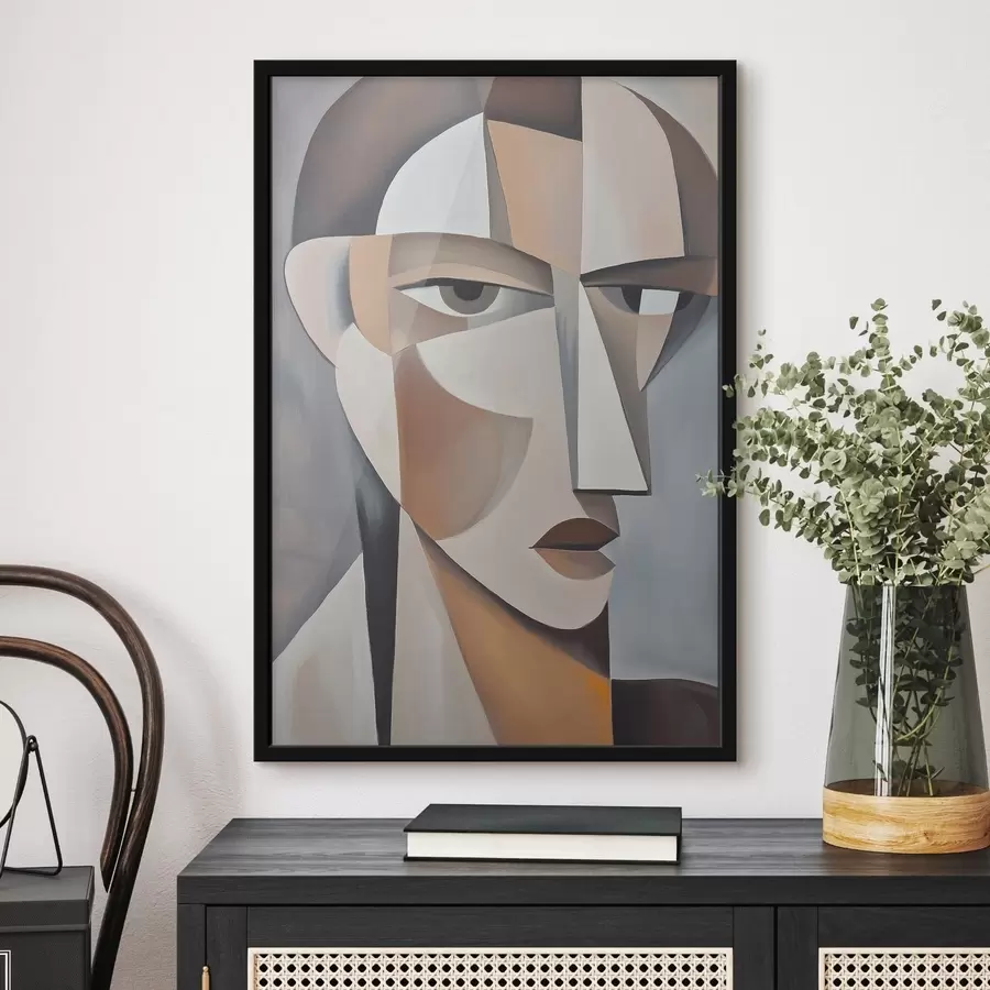 Fototapetai Šiuolaikinis kubistinis portretas f48013
