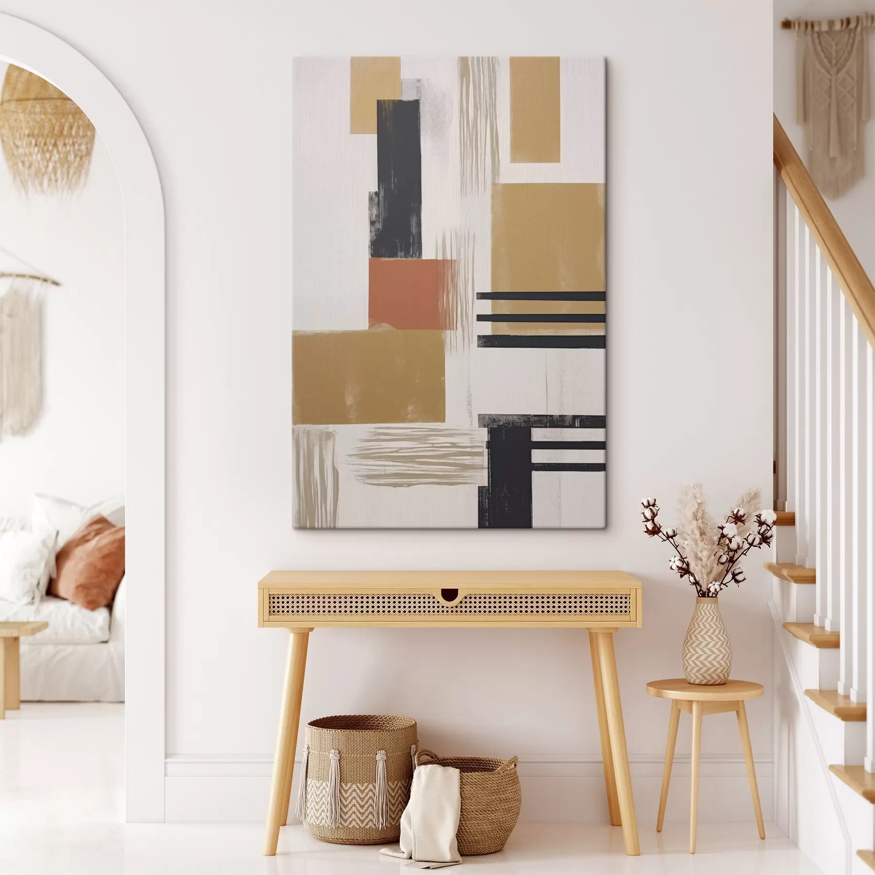 Paveikslėlis Šiuolaikinė abstrakcija su dėvėtos tekstūros imitacija s48160