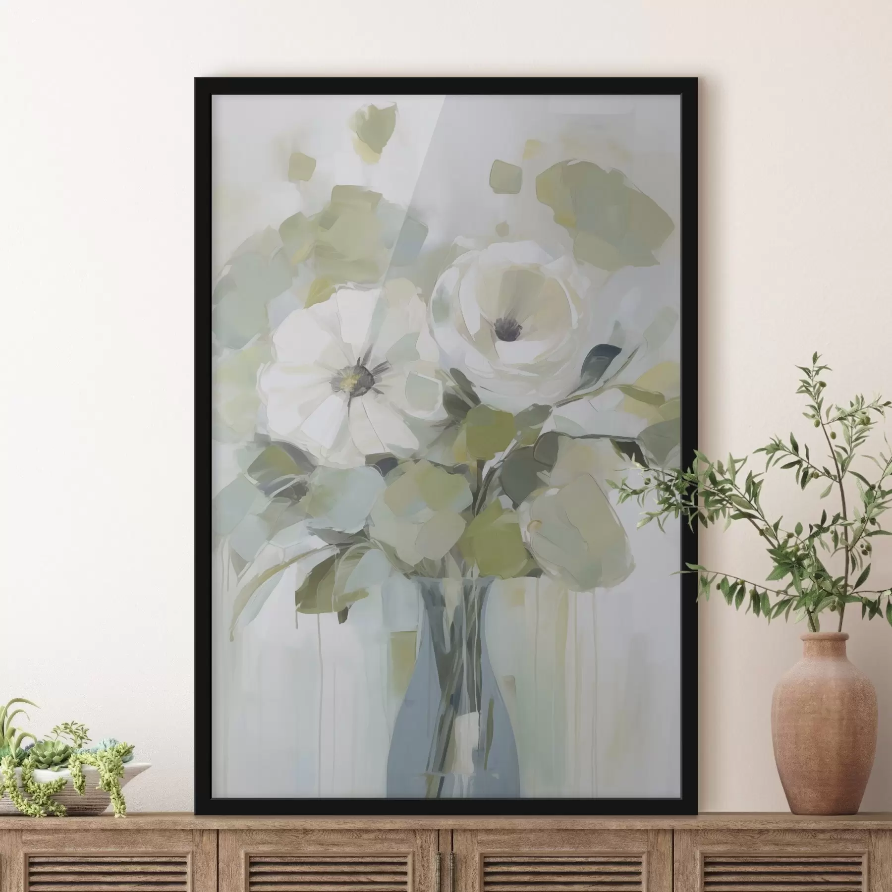 Fototapetai Gėlės vazėje imitacijos tapyba f48167