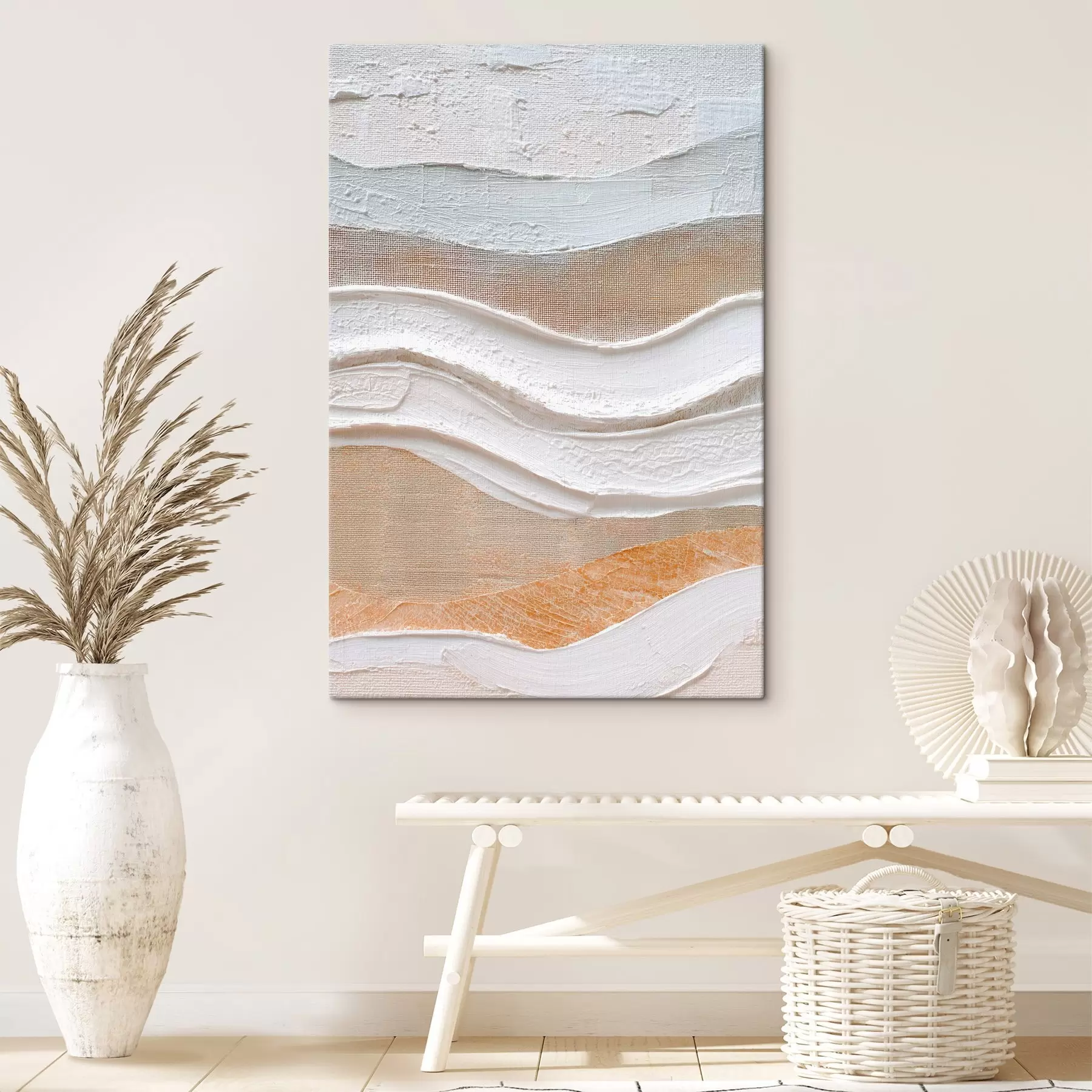 Paveikslėlis Tekstūruota kompozicija su ryškiais potėpiais minimalistiniu stiliumi s47965