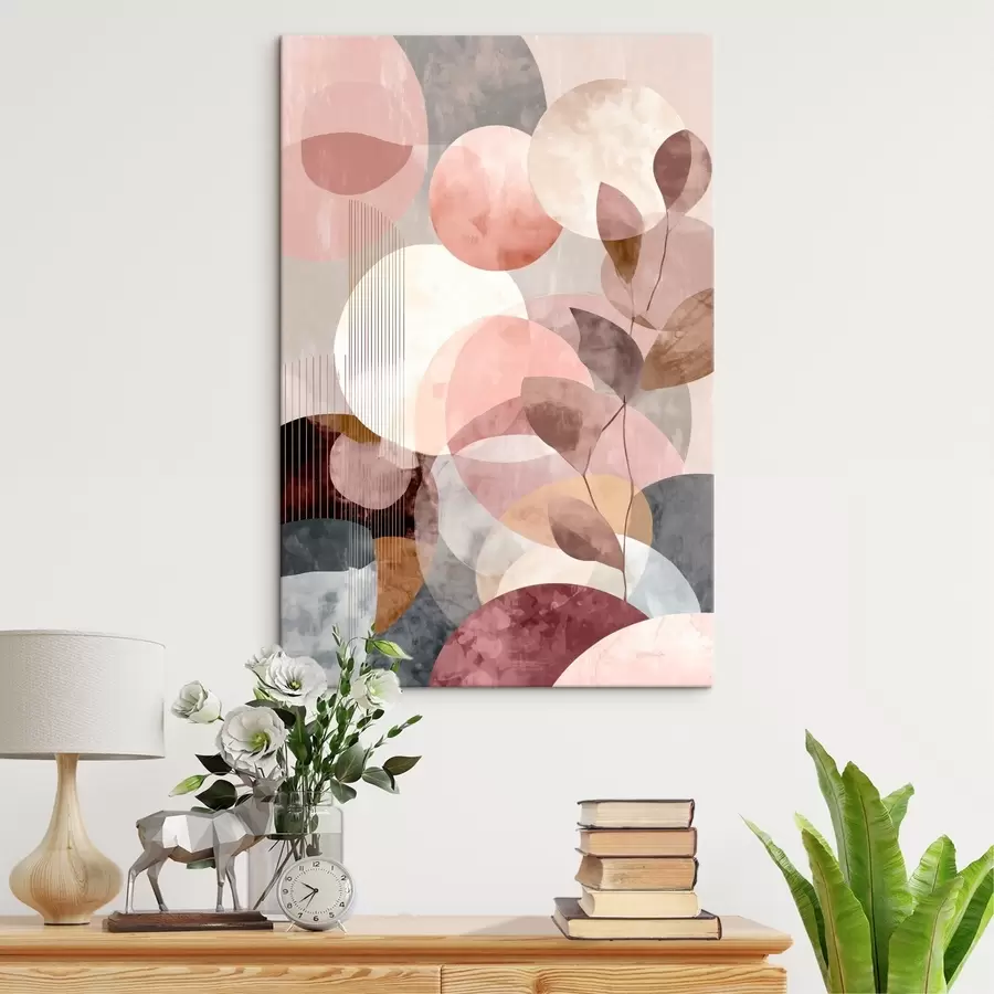 Paveikslėlis Geometrinės formos ir botaniniai elementai moderniu minimalistiniu stiliumi s47975