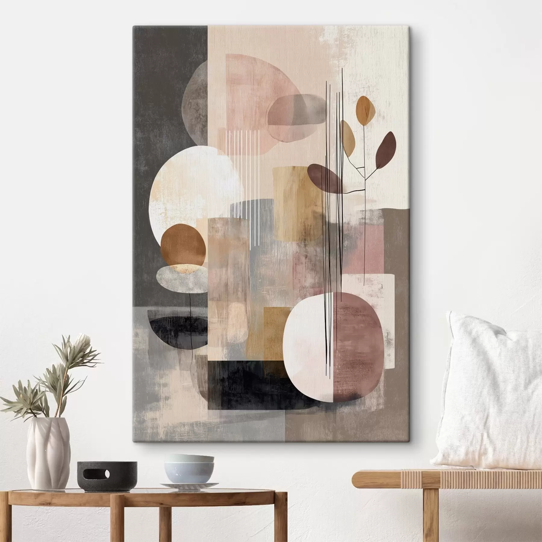 Paveikslėlis Koliažas su botaniniais elementais skaitmeninio tapybos stiliaus s47981