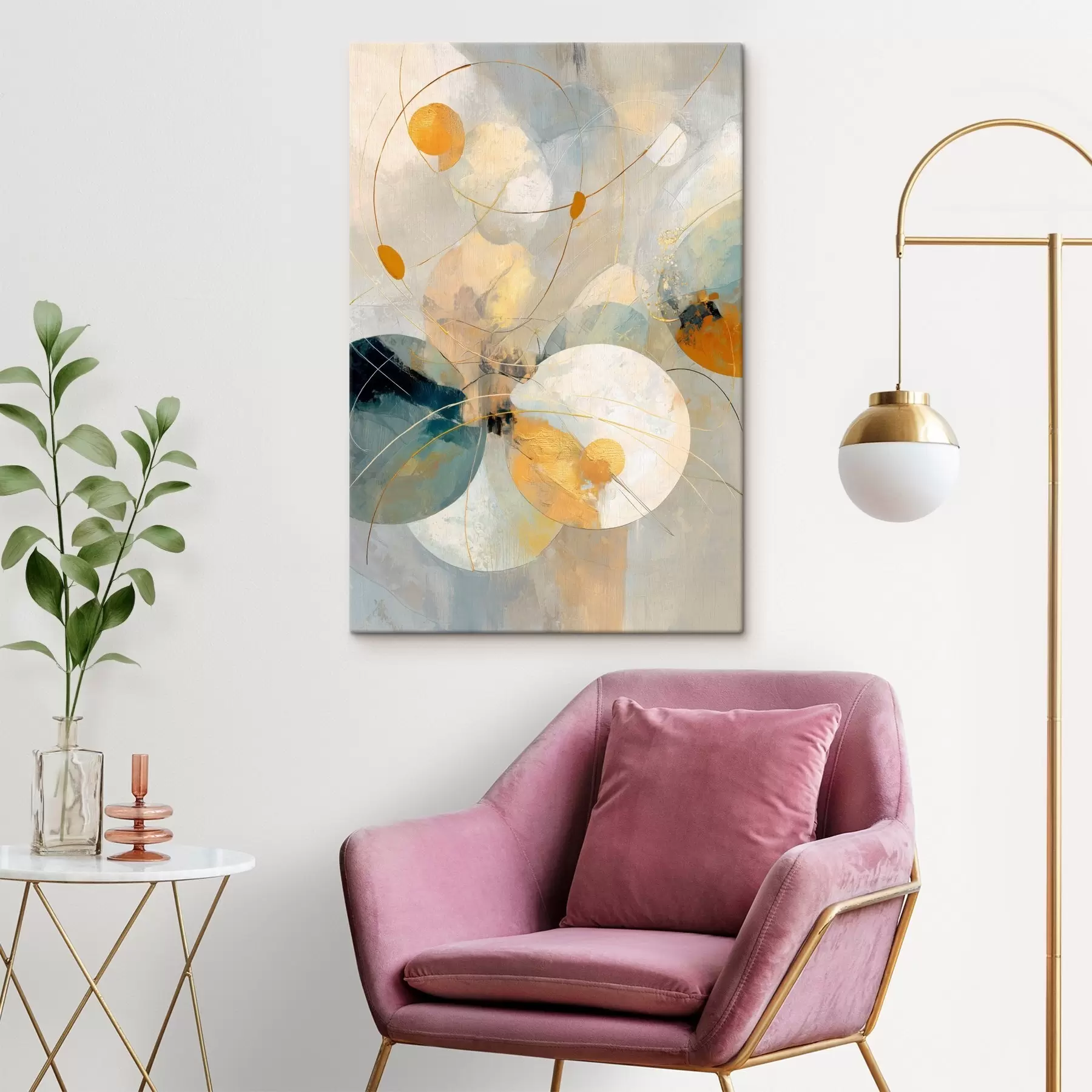 Paveikslėlis Pusiau permatomų sferų ir tekstūruotų dėmių kompozicija s47985