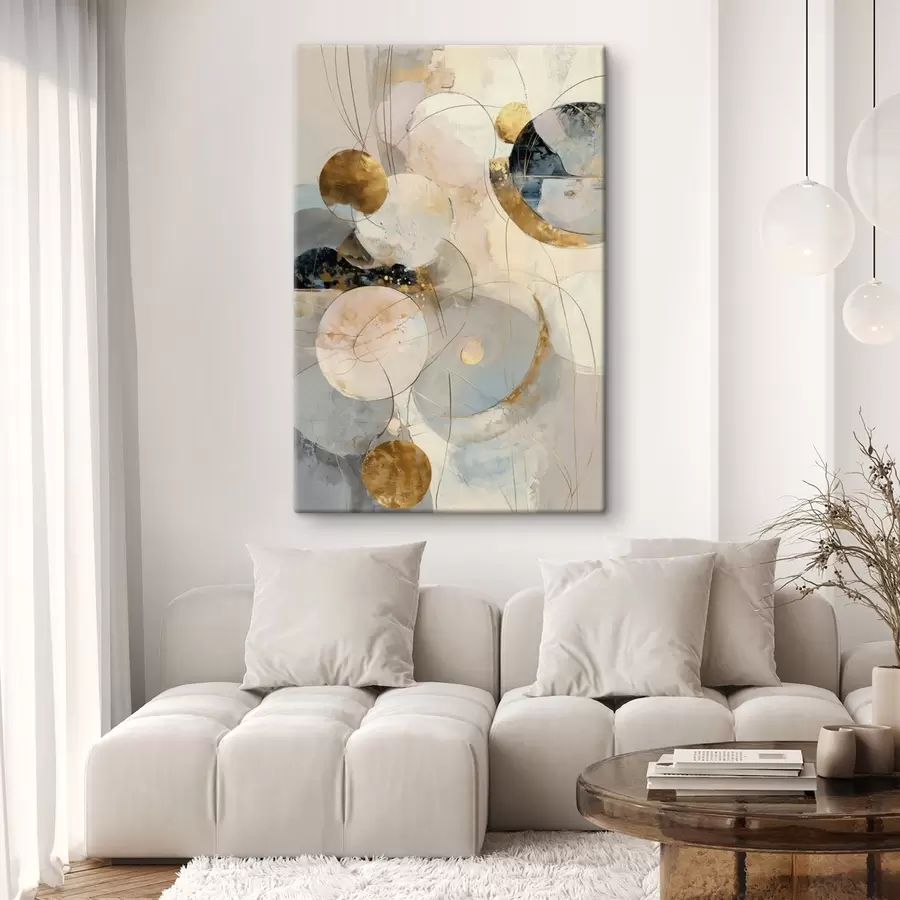 Paveikslėlis Minimalistinio stiliaus dangaus atspalvių ir geometrinių formų harmonija s47986