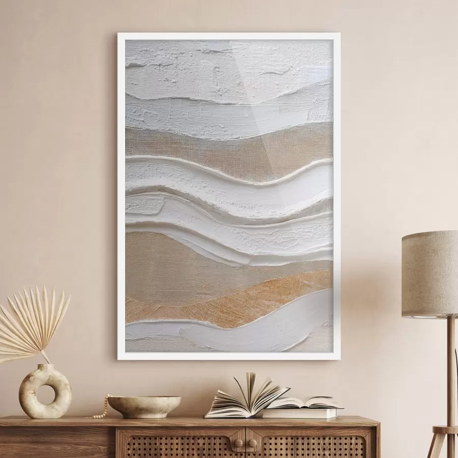 Fototapetai Tekstūruota kompozicija su ryškiais potėpiais minimalistiniu stiliumi f47965