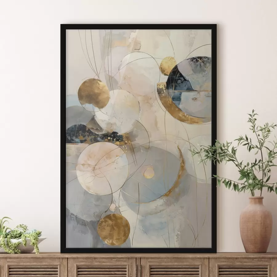 Fototapetai Minimalistinio stiliaus dangaus atspalvių ir geometrinių formų harmonija f47986