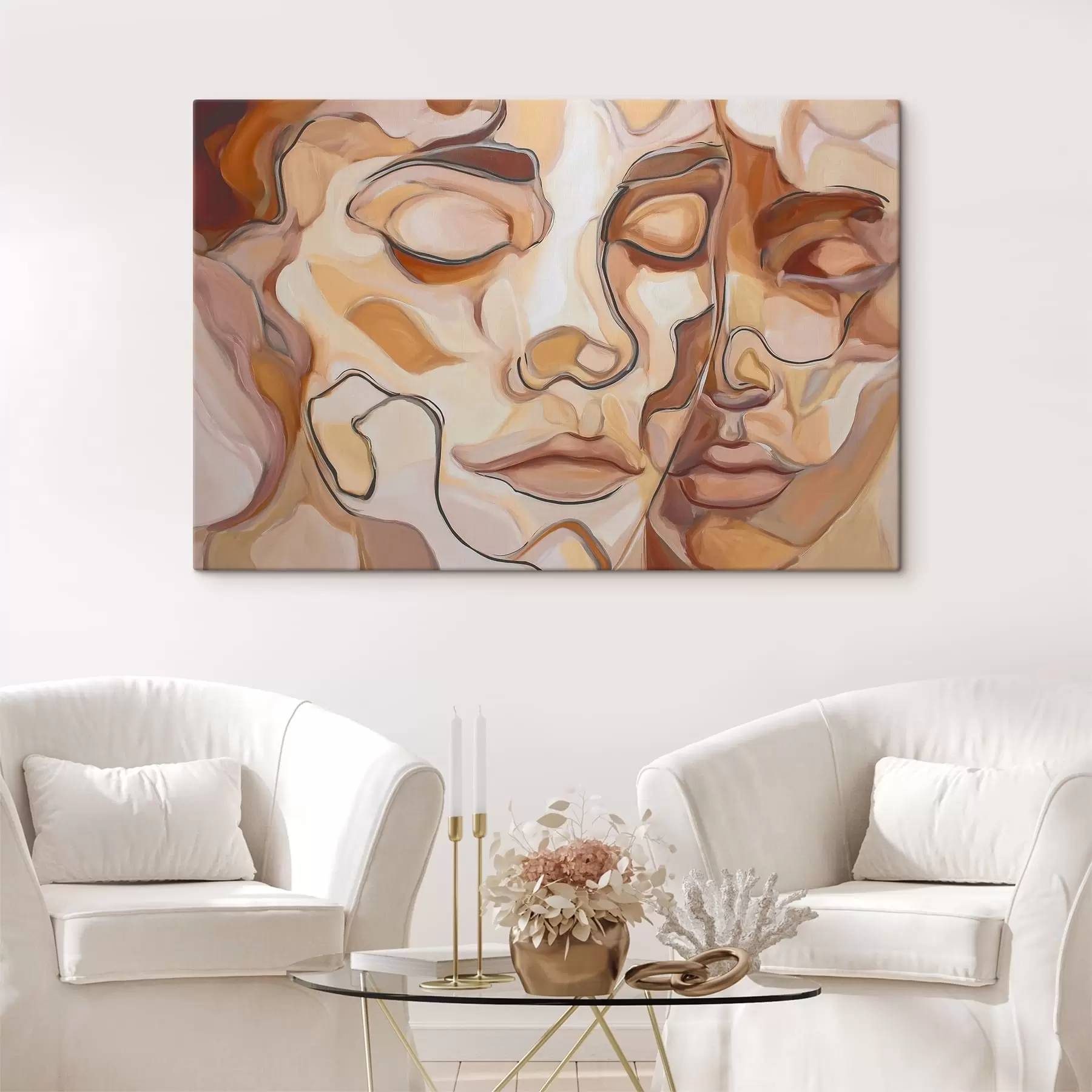 Paveikslėlis Abstraktus moters ir vyro portretas s48174