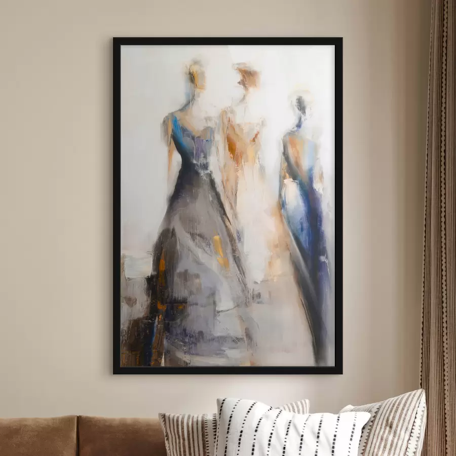 Fototapetai Elegantiški abstraktūs moteriški siluetai f48179