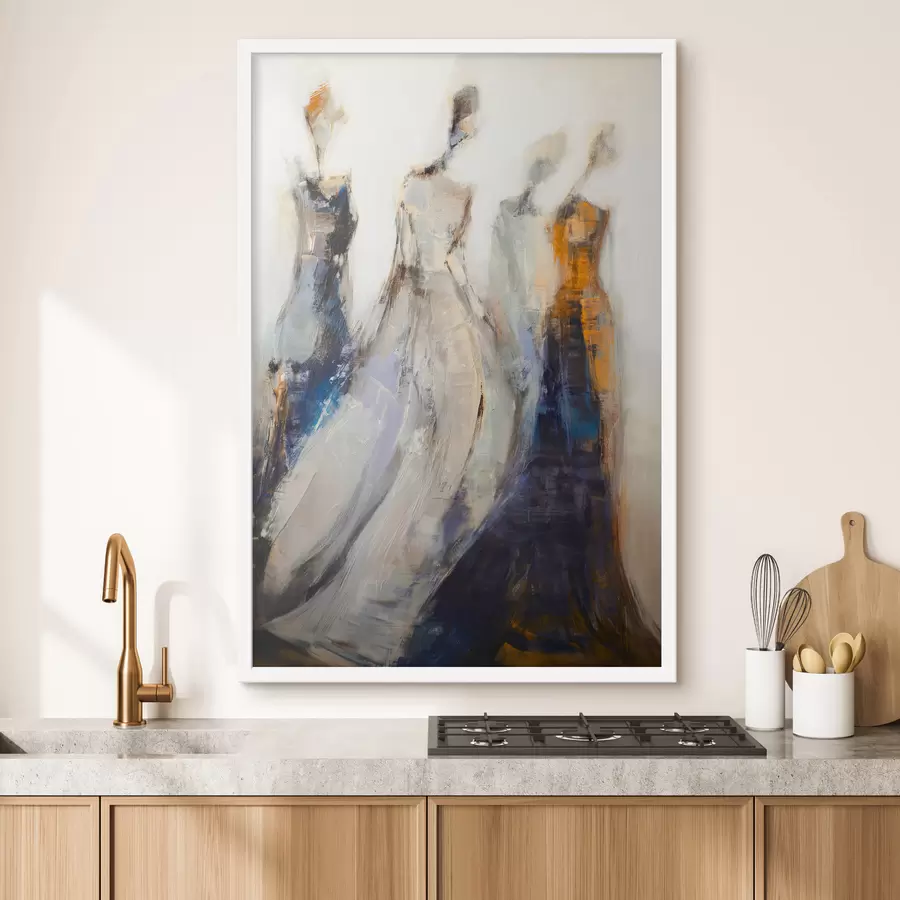 Fototapetai Elegantiški abstraktūs moteriški siluetai f48180