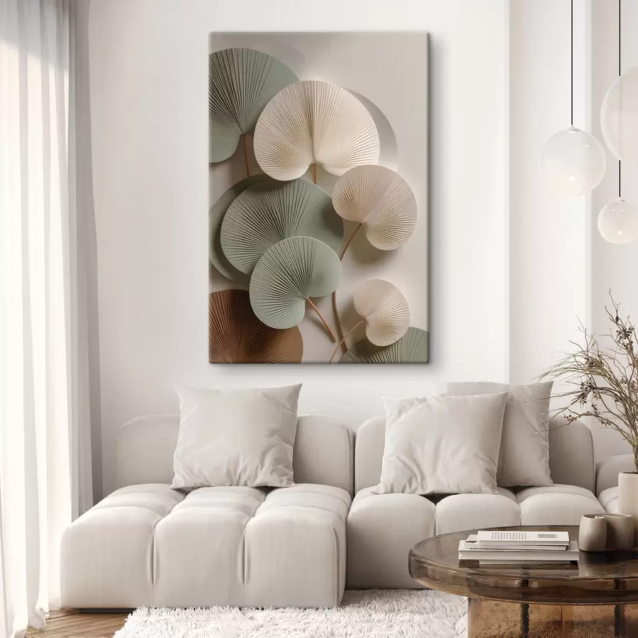 Fototapetai Abstraktaus kompozicija su lapais s48225