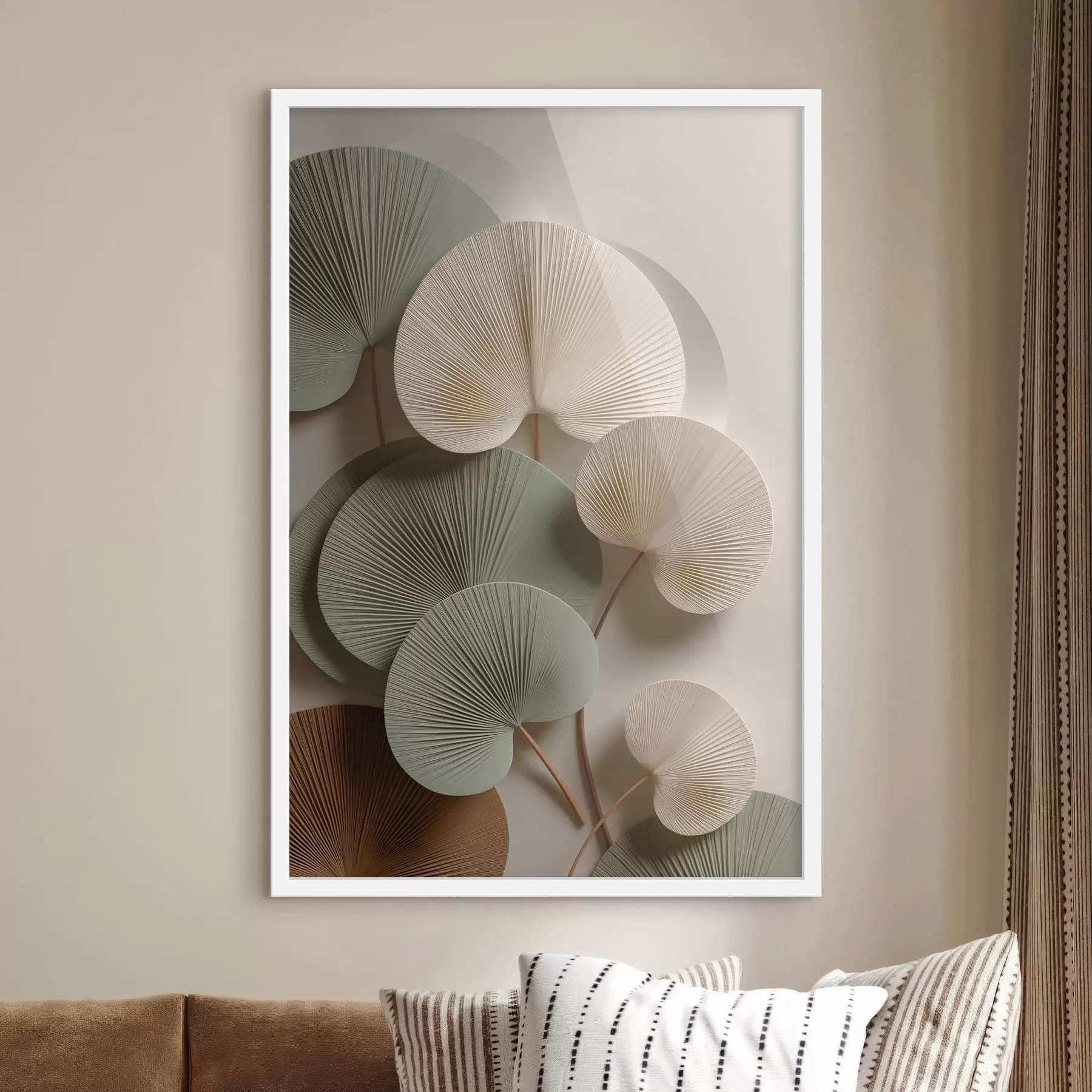 Fototapetai Abstraktaus kompozicija su lapais f48225