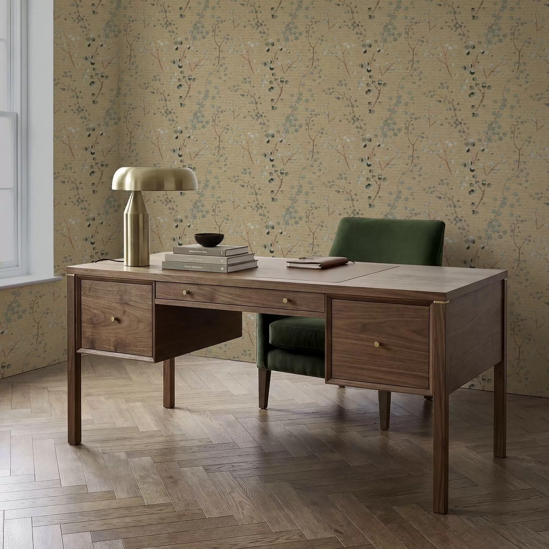 Fototapetai Abstraktus botaninis raštas su apskritimais a01126