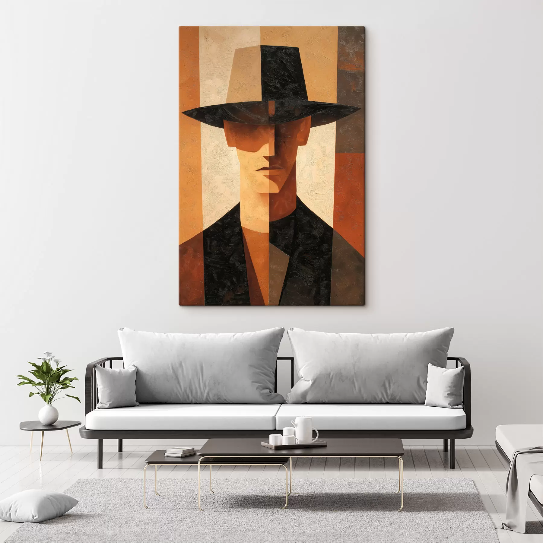 Paveikslėlis Geometrinis abstraktus portretas s48231