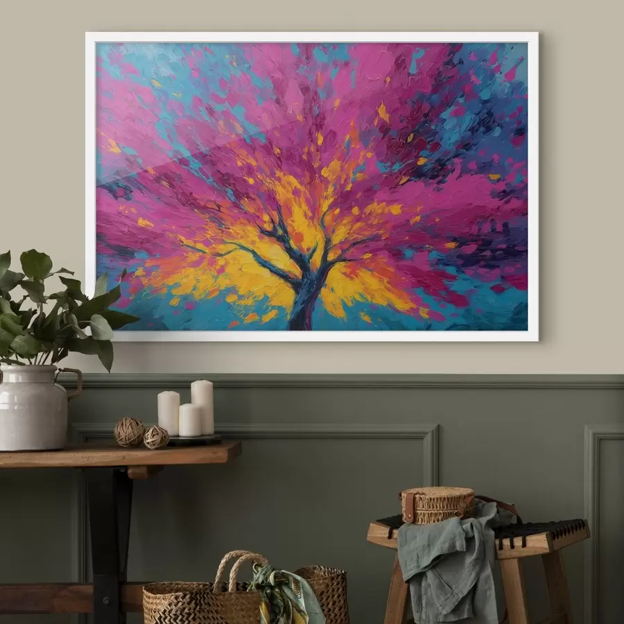 Fototapetai Spalvotas medis f48228