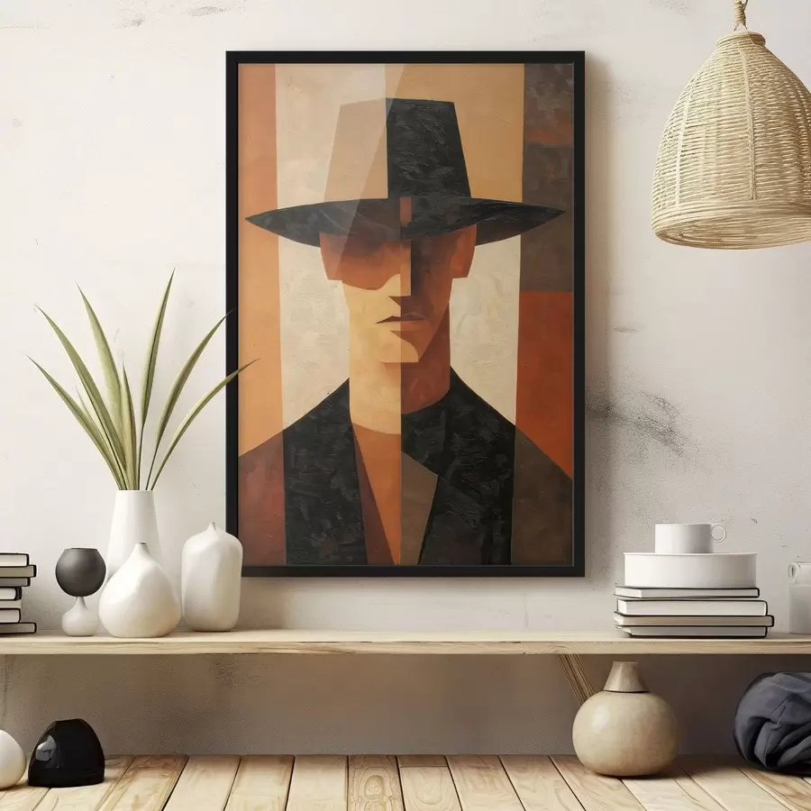 Fototapetai Geometrinis abstraktus portretas f48231