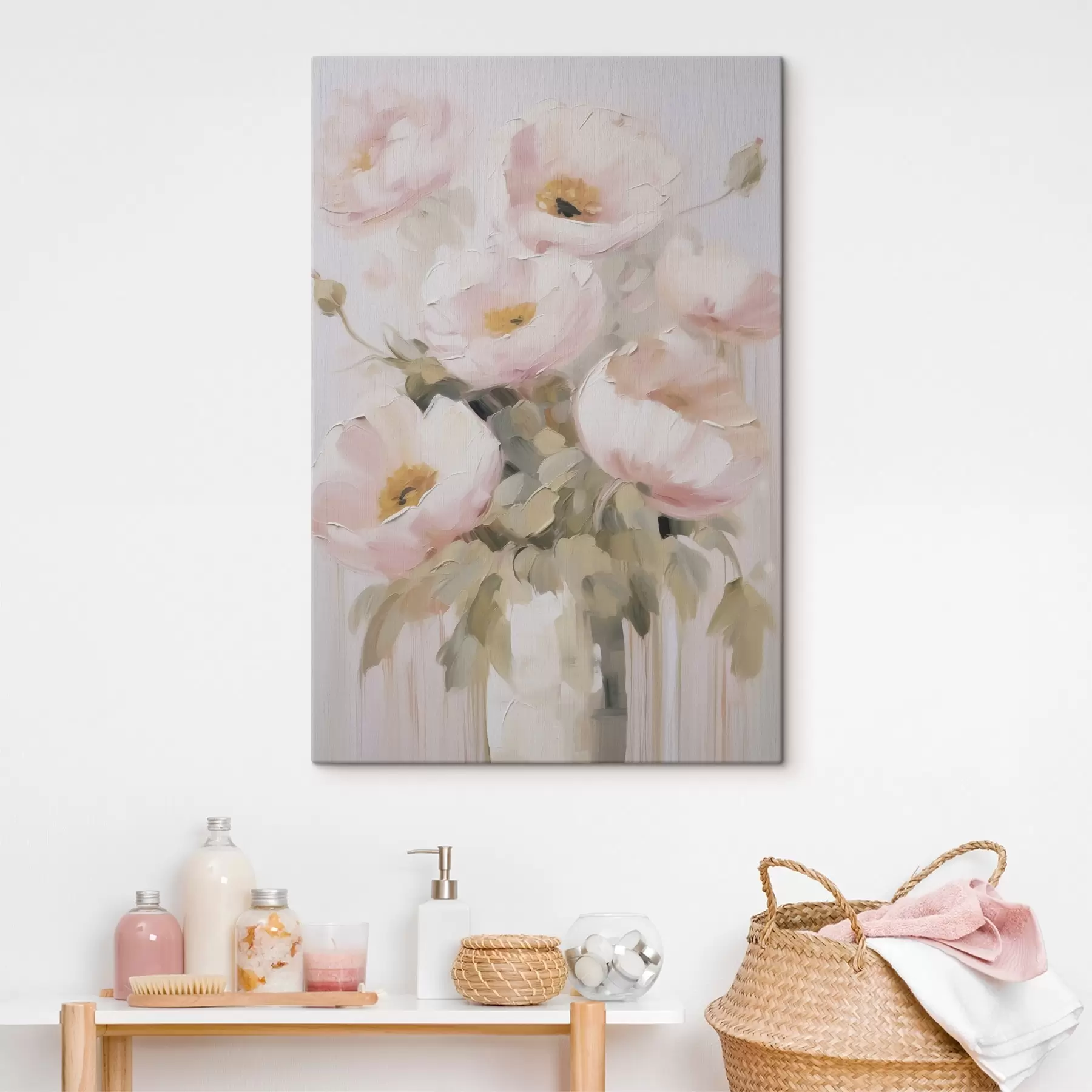 Paveikslėlis Abstrakčios gėlės vazoje, tapybos imitacija s48264