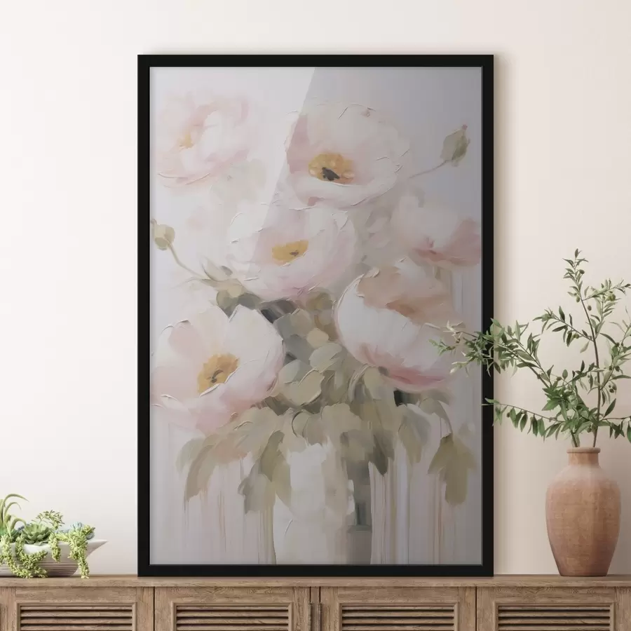 Fototapetai Abstrakčios gėlės vazoje f48264