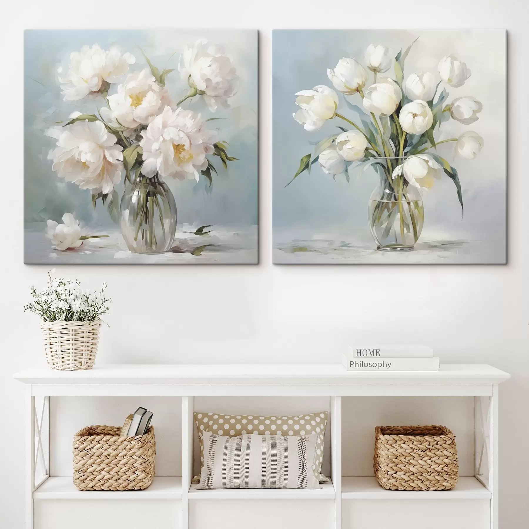 Paveikslėlis Gėlių puokštė vazoje, imitacija tapybos m30167