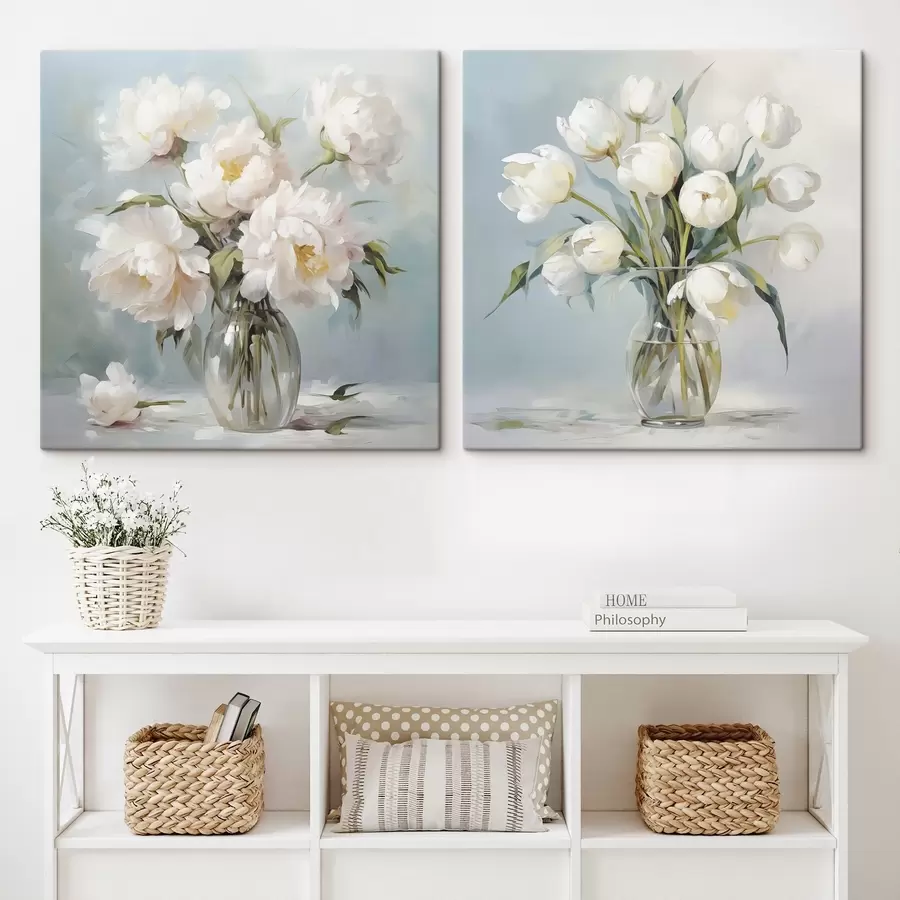 Paveikslėlis Gėlių puokštė vazoje, imitacija tapybos m30167