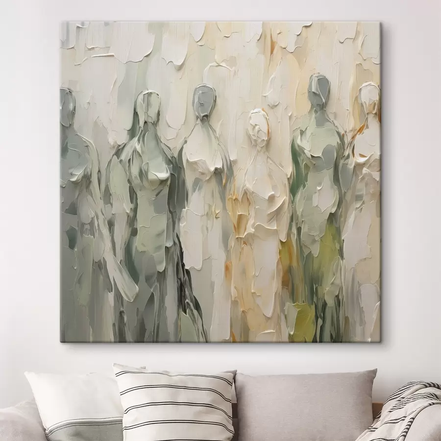 Paveikslėlis Abstrakčios siluetų tapybos imitacijos s48275