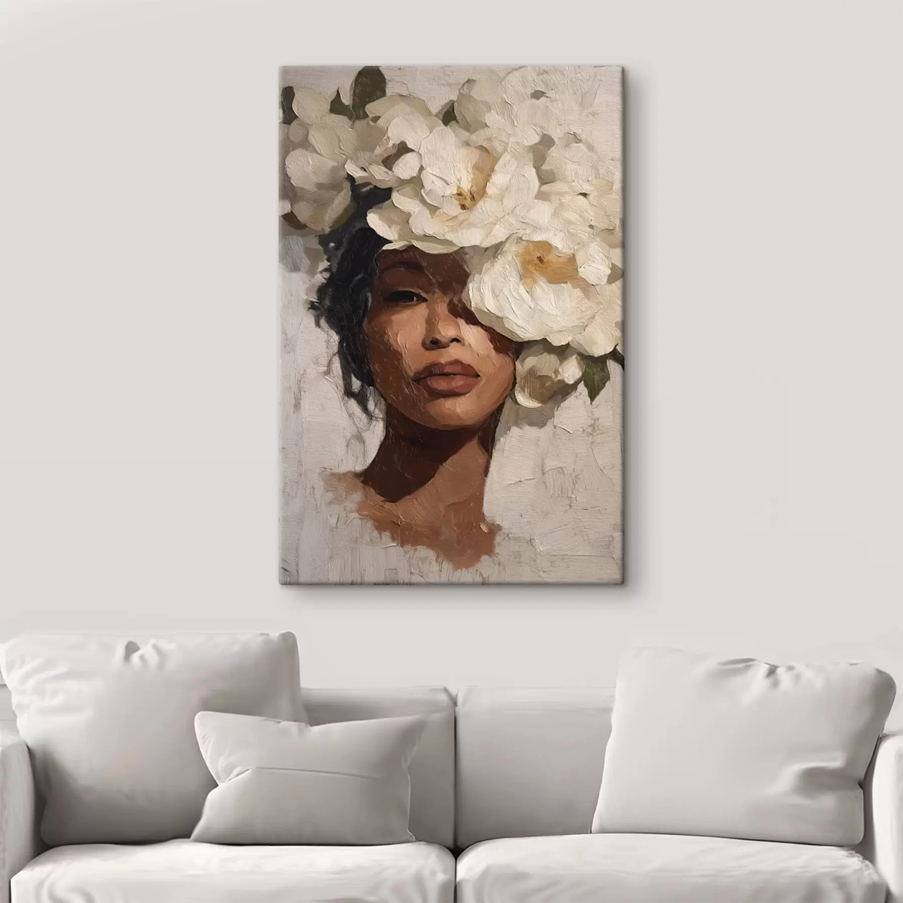 Paveikslėlis Mergina su gėlėmis s48377