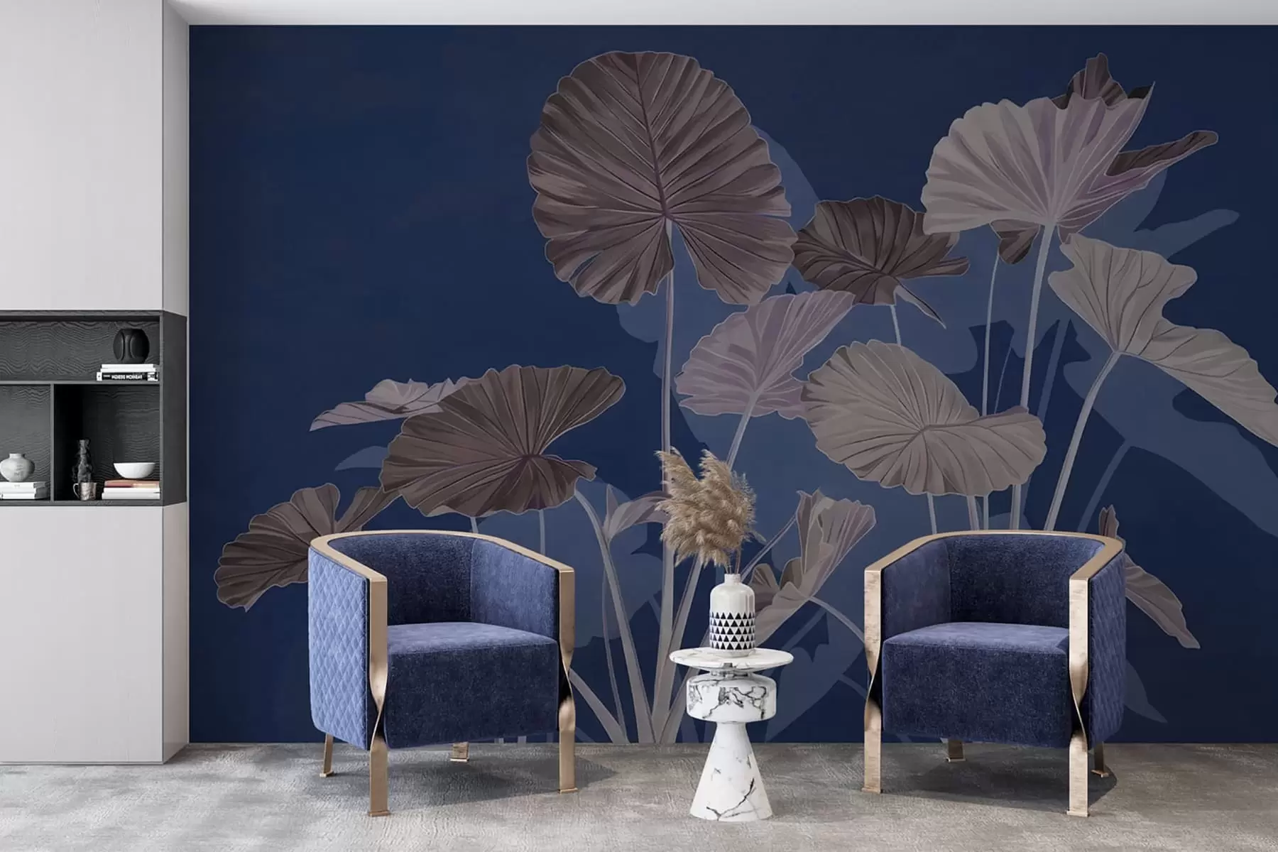 Fototapetai Dažytų lotosų sodas w05364