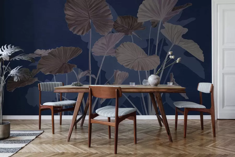 Fototapetai Dažytų lotosų sodas w05364