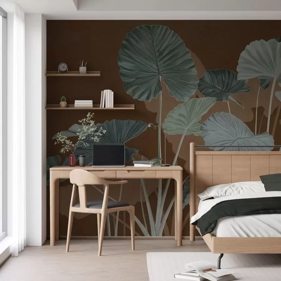 Fototapetai Dažytų lotosų sodas w05364v1