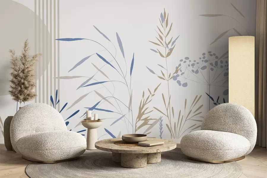 Fototapetai Abstrakčios augmenijos siluetai w05375v2