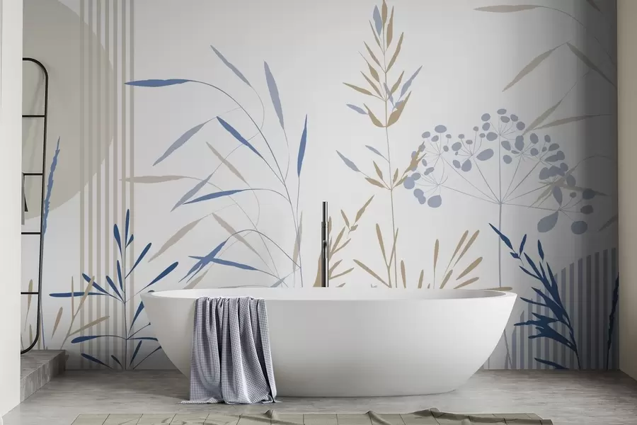 Fototapetai Abstrakčios augmenijos siluetai w05375v2